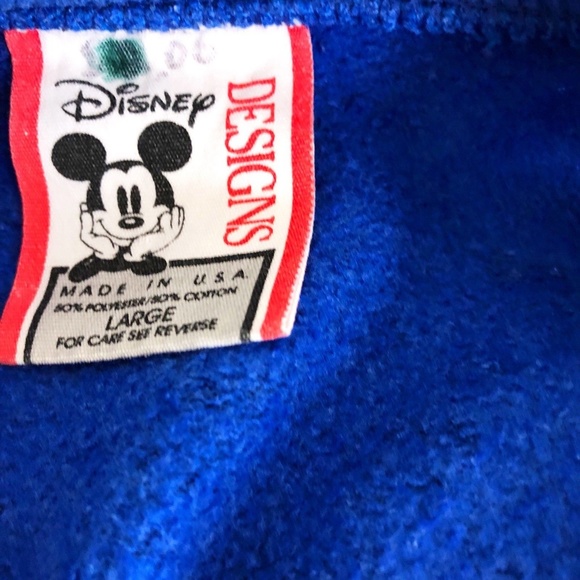 Disney Designs Mickey Mouse Blue White Sweatshirt - Picture 7 of 8